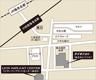 ライオンインプラントセンターの地図