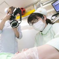 レントゲン、口腔内写真の撮影