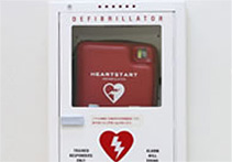 万が一の時にも対応できるAED